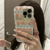 Clear Bear Cartoon Phone Case